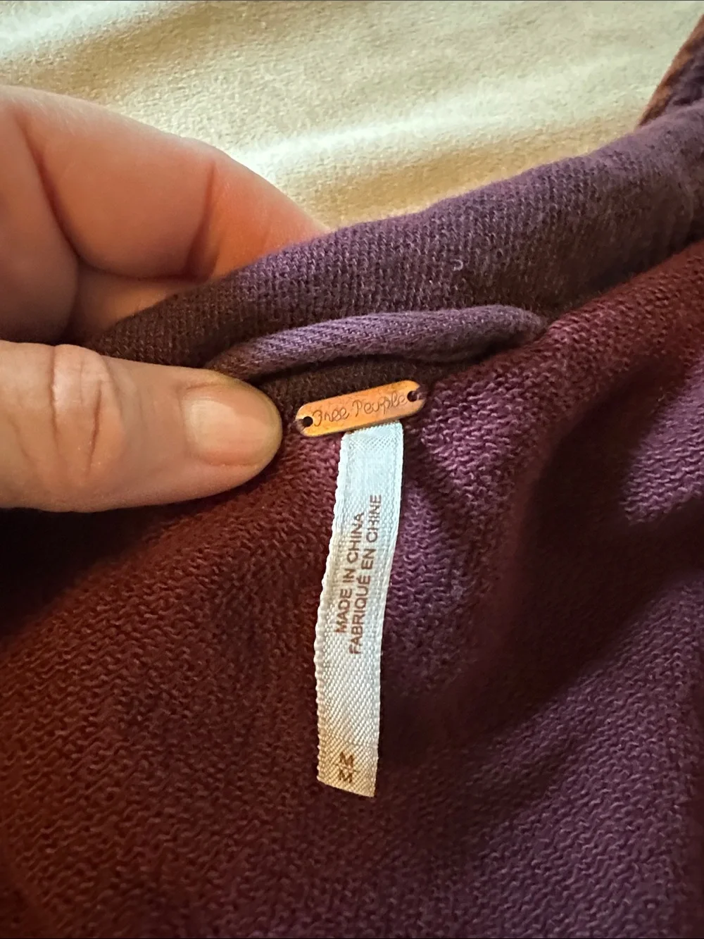 Women's Burgundy Tie-Waist Jacket